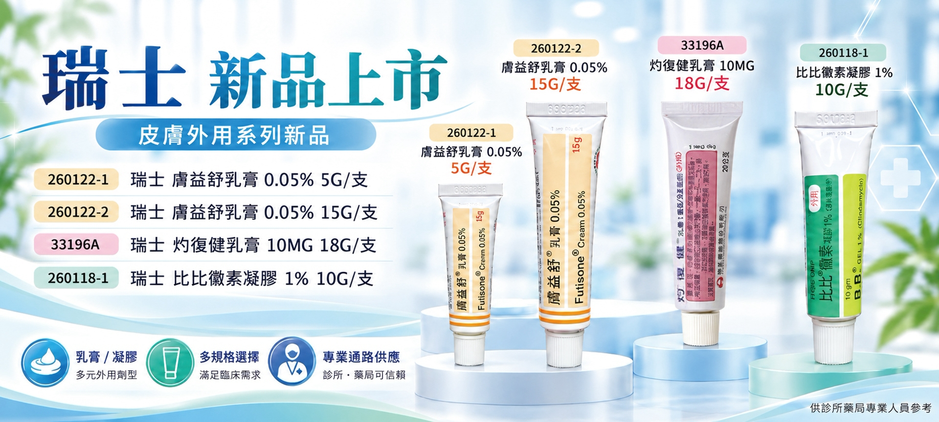 瑞士新品(乳膏+凝膠)